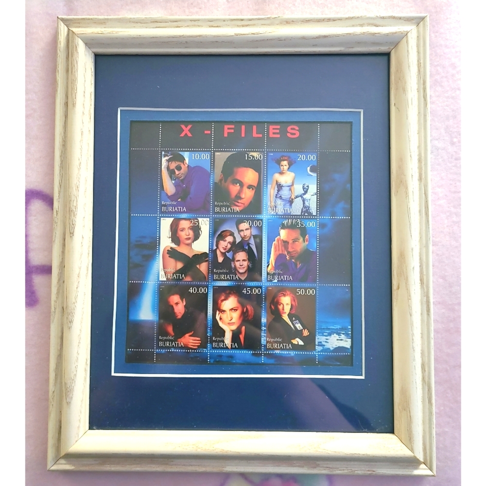 Framed X-Files Stamp Collection | Republic Of Buriatia